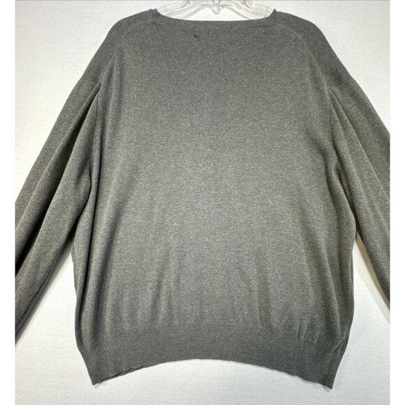 Polo by Ralph Lauren Mens Sweater Size XL Gray 100% Pima Cotton V-Neck - Picture 13 of 13